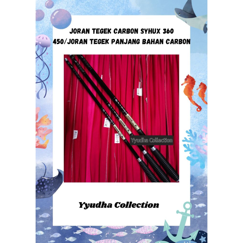 Joran Tegek Carbon SYHUX 360 450/Joran Tegek Panjang Bahan Carbon