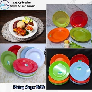 Piring Makan/Wadah Nasi/Wadah Sayur/Piring lalapan/piring melamin onyx 1809S