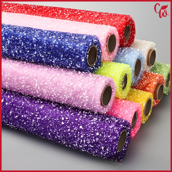

Kain Tile Salju Snow Wrapping Paper Bouquet Buket Snowflake Polymesh R18