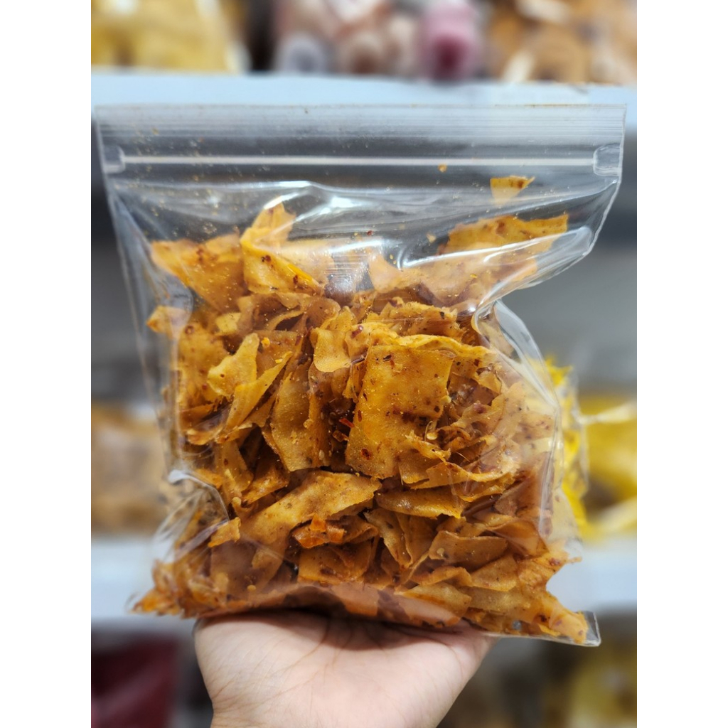 

Keripik Singkong Pedas (Keripik Setan/Keripset)