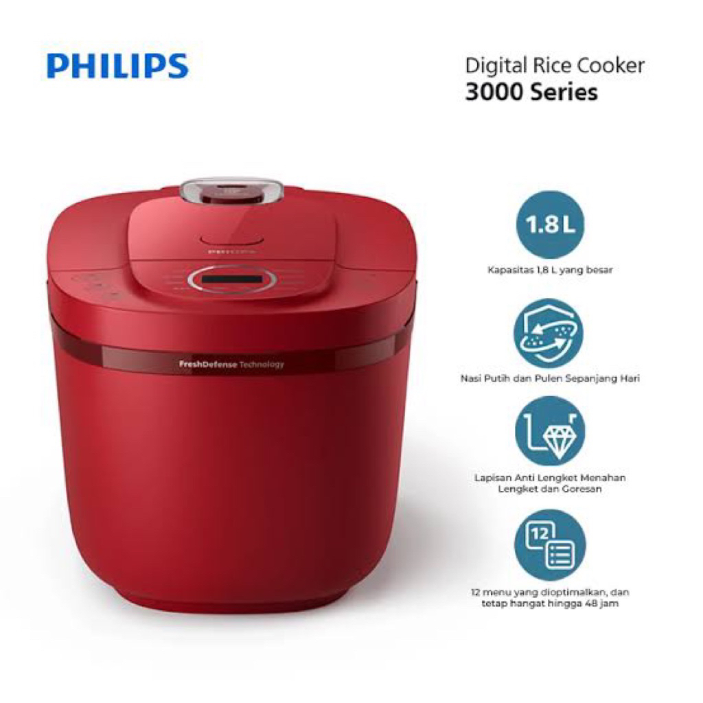 Magicom PHILIPS 3000 Series HD-4712 Digital Rice Cooker