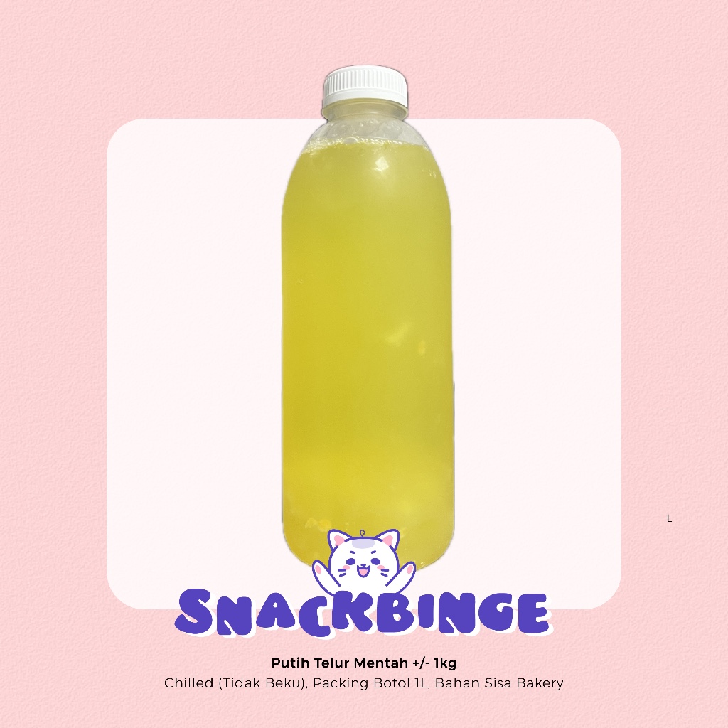 

Putih Telur Mentah Fresh Chilled ±1kg (Gojek/Grab Instant Only)