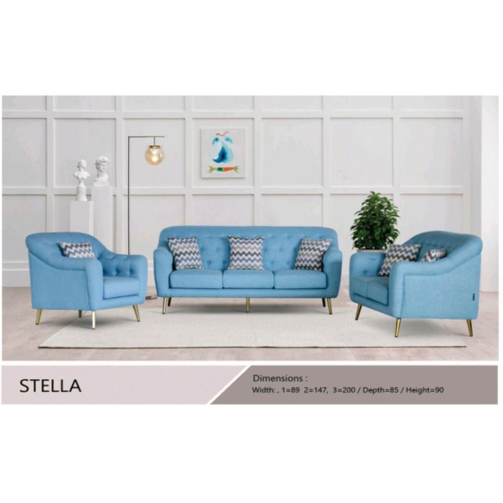 MODIS Sofa Tamu Stella 321 Seater - Sofa Minimalis Medan - Sofa Tamu