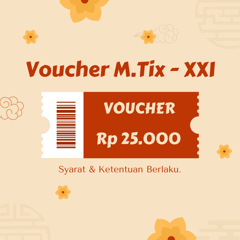 Voucher M-Tix 25 Ribu Murah