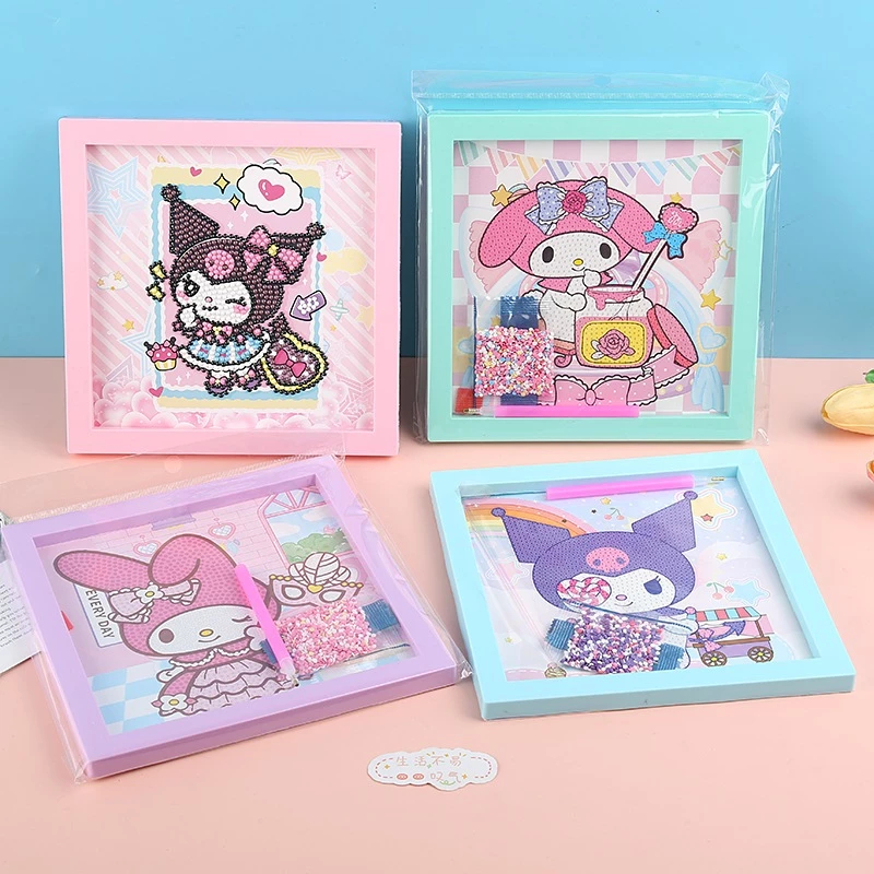 

STIKER DIAMOND PAINTING DIY SANRIO MAINAN ANAK STIKER DIY DIAMOND CUTIE POP / STIKER EDUKASI