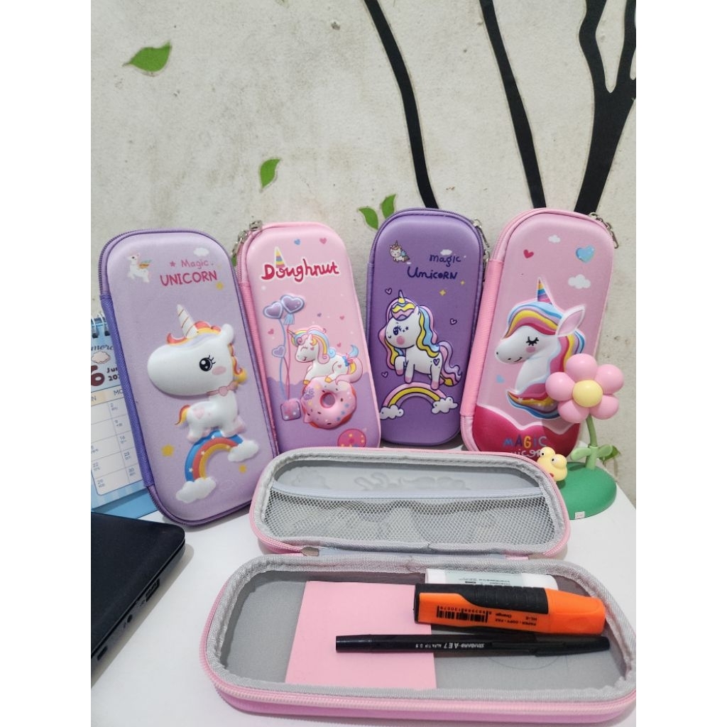 

READY STOCK!! KOTAK PENSIL ANAK KARAKTER UNICORN BANYAK VARIASI, KOTAK PENSIL 3D TIMBUL