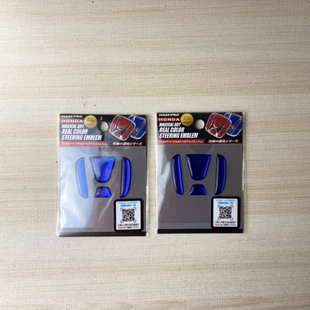 Emblem stir Hasepro biru blue Honda jazz Freddie CRZ Odyssey CRV