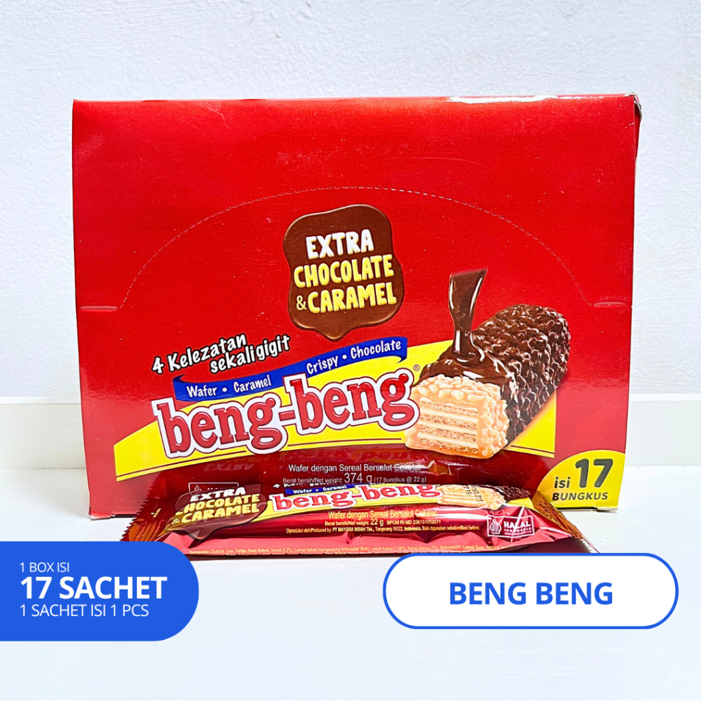 

Beng Beng Wafer Coklat 25gr Box Isi 17 Sachet