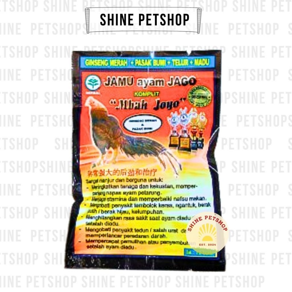JAMU AYAM JAGO A1 MBAK JOYO herbal agar kuat nafsu makan dan menambah stamina ayam isi 12 Butir