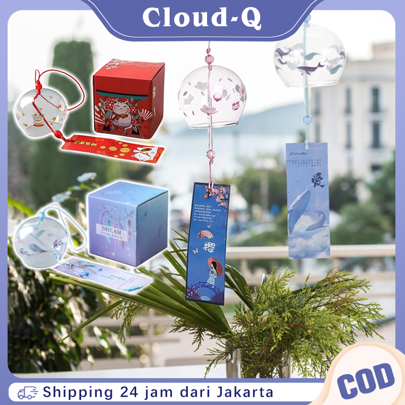 Hiasan Angin Lonceng Gantungan Lonceng Angin Bahan Kaca Sunlight Hiasan Angin Lonceng