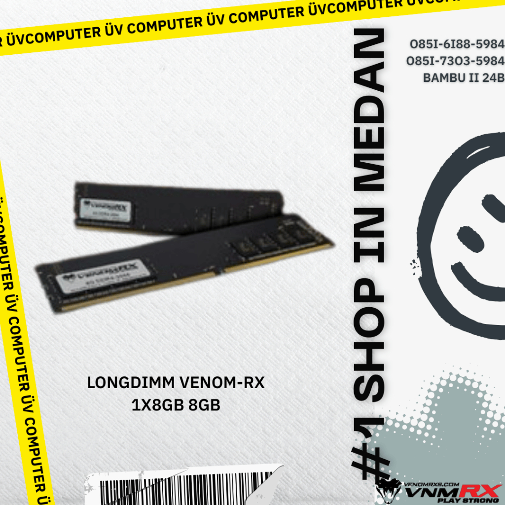 Memory RAM DDR4 | Longdimm | VenomRX Venom-RX 1x8GB 8GB | PC4 PC21300 2666MHz | Garansi Lifetime