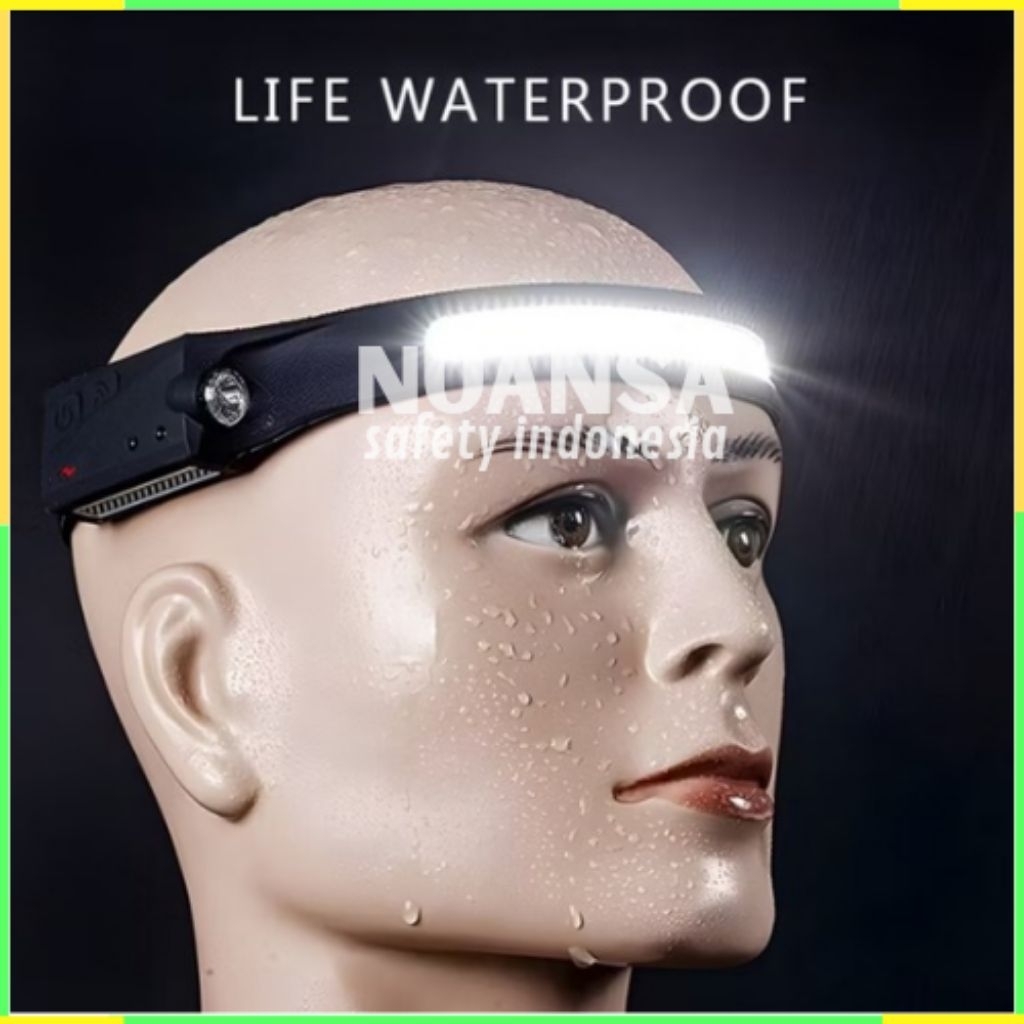 Headlamp Helm Safety Original - lampu Helm Safety Outdoor