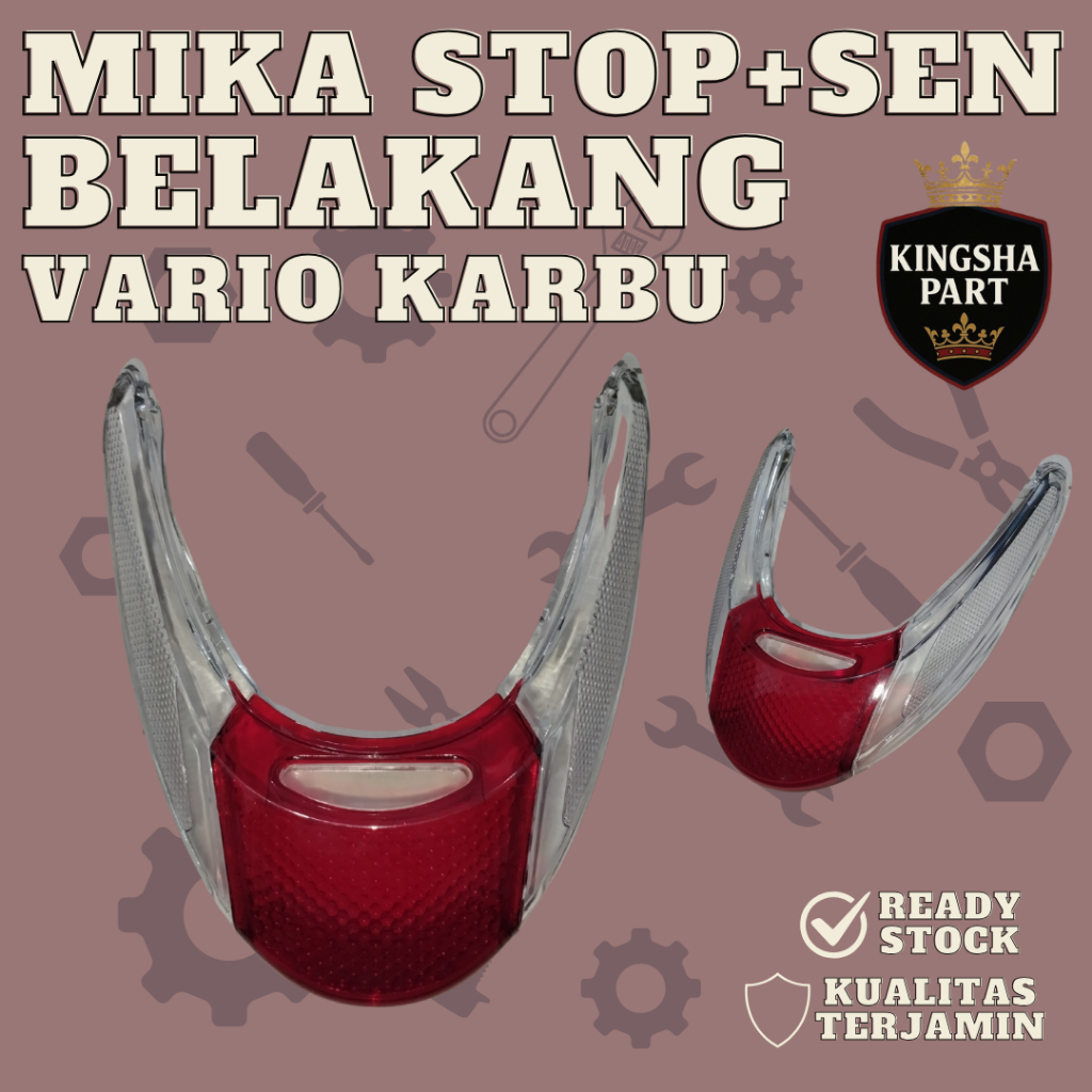 mika lampu belakang set sein belakang Honda Vario 110 karbu stoplamp vario karbu lama merk narita