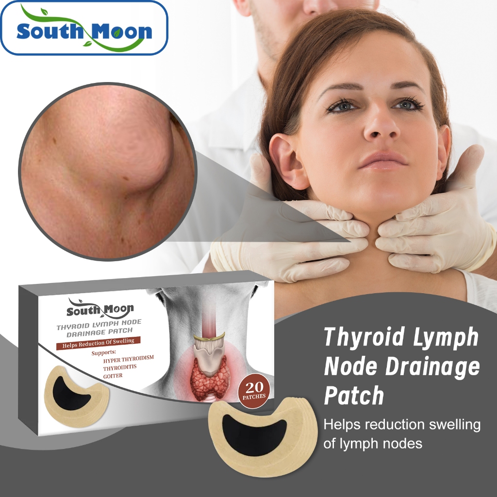 South Moon Thyroid Lymph Node Drainage Patch 20pcs Lymphatic Care  Patch Helps Reduction Ofswelling 