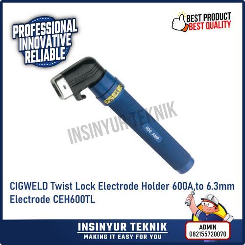 CIGWELD Twist Lock Electrode Holder 600A,to 6.3mm dia Electrode CEH600TL