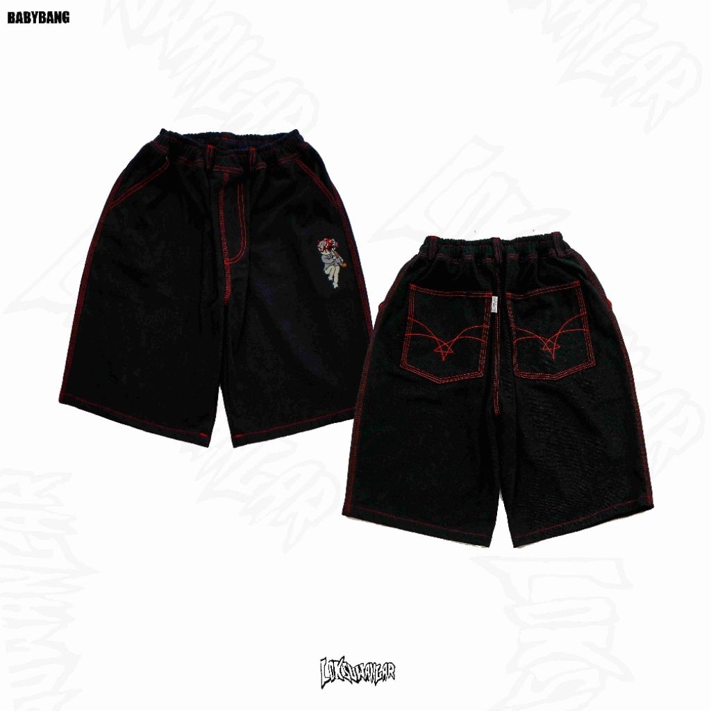 Baggy Short Pants Babybang -black
