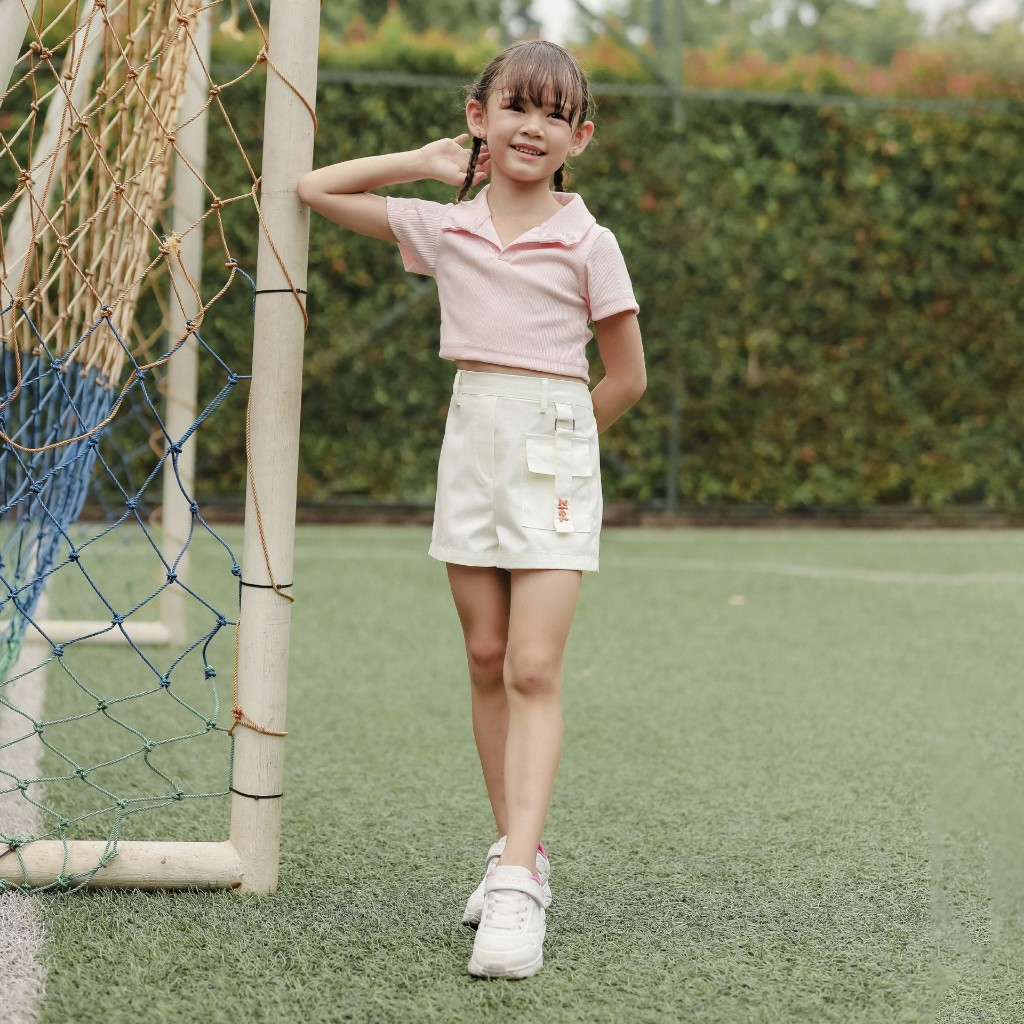 ZIEL KIDS - Florin Crop Top / Atasan Anak Perempuan / Crop Top  / Baju Anak Perempuan / Fashion