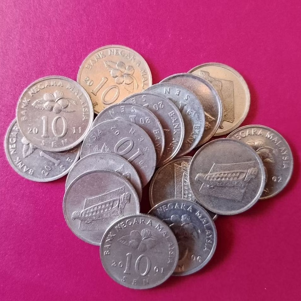 Koin Kuno 10 Sen Malaysia