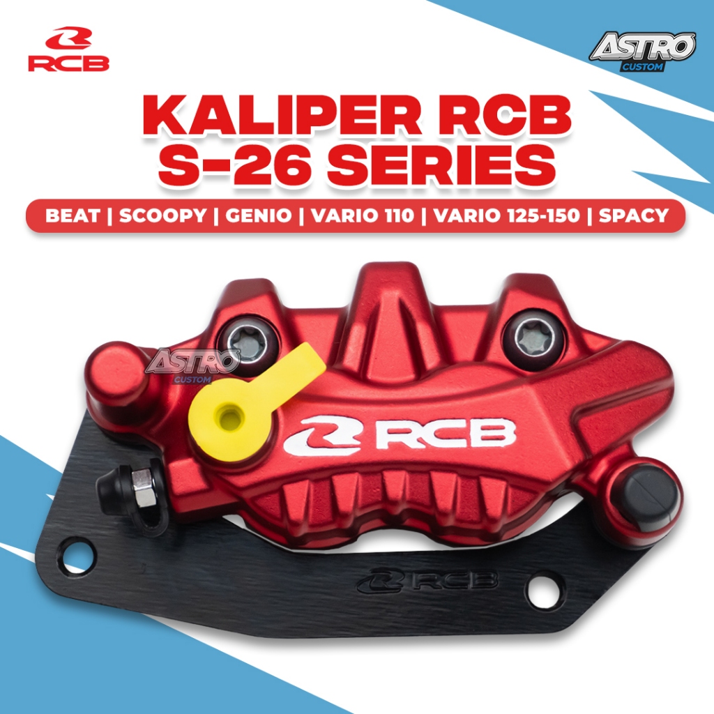 Kaliper RCB Vario 125 150 Beat Fi Scoopy Fi ESP Genio Spacy Brake Caliper Rem Depan S-26 CVT Astro