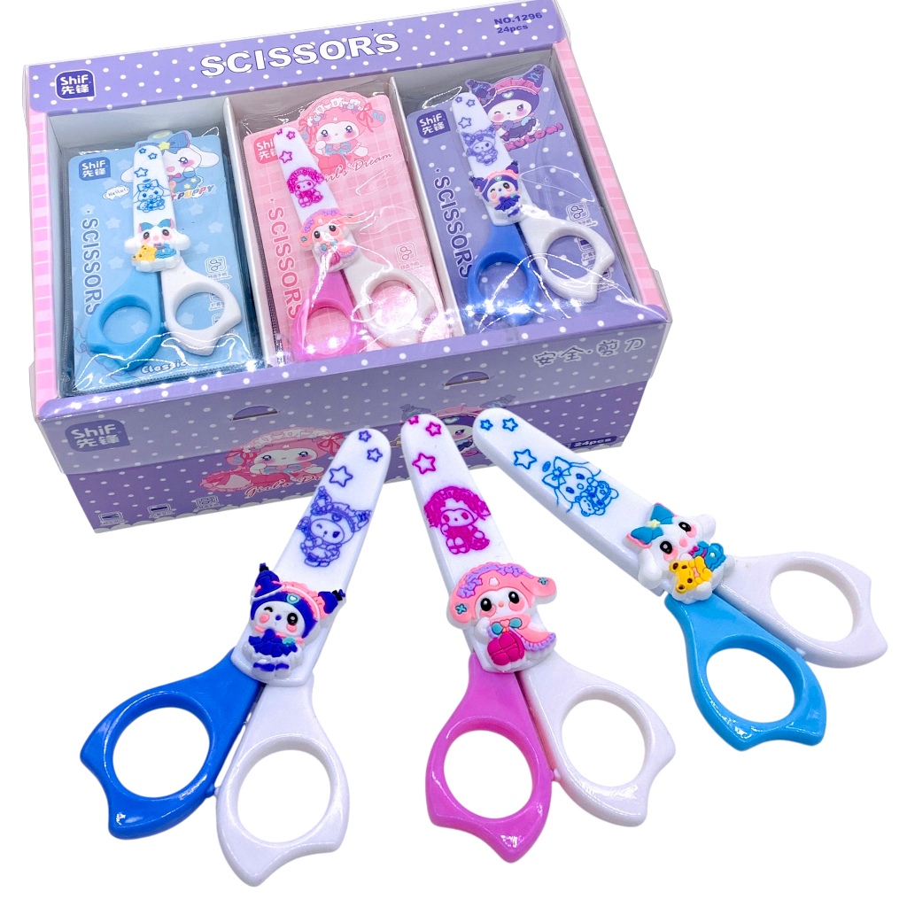 

GUNTING ANAK + TUTUP 1296 SANRIO (POUCH PVC) / SCISSORS FANCY / GUNTING MINI KARAKTER
