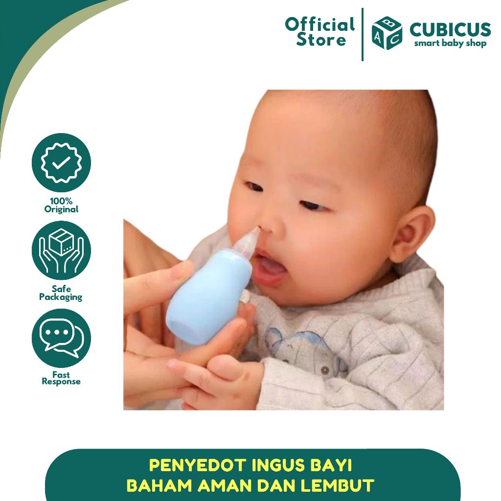 Sedot Ingus Bayi Bahan Aman Warna Biru/Pink