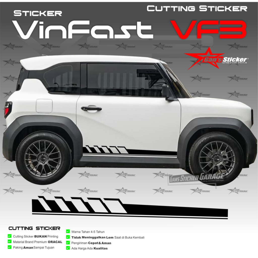VINFAST VF3 Sticker cutting vinfast vf3