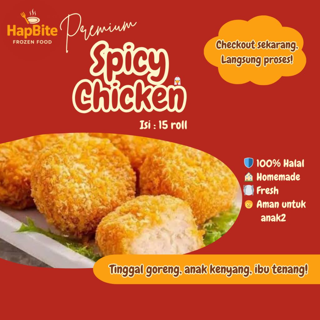 Frozen Premium Spicy Chicken Ayam Bento Hokben