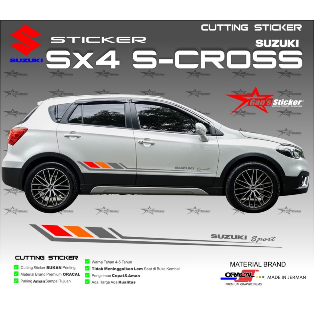 STICKER SUZUKI SX4 S-CROSS AKSESORIS SUZUKI SX4 S-CROSS
