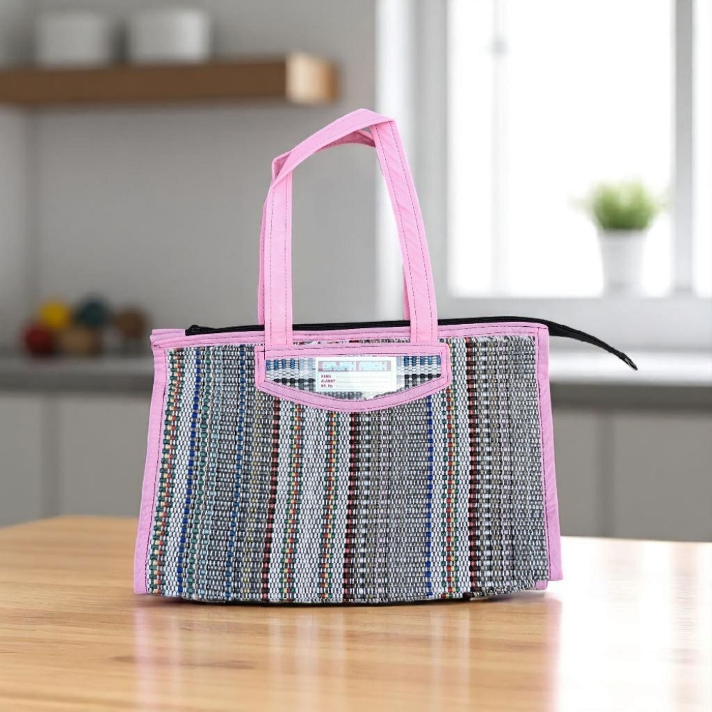 RK Tas Tikar Tenun - Tas Hajatan - Tas Belanja - Tas Anyaman Rajut