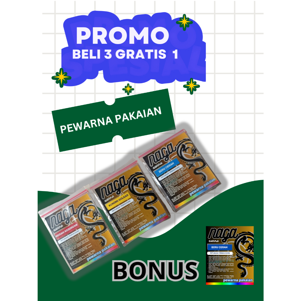 PEWARNA PAKAIAN TIE DYE, PEWARNA KAOS, PEWARNA PAKAIAN REMASOL, WANTEX  ANTI LUNTUR.