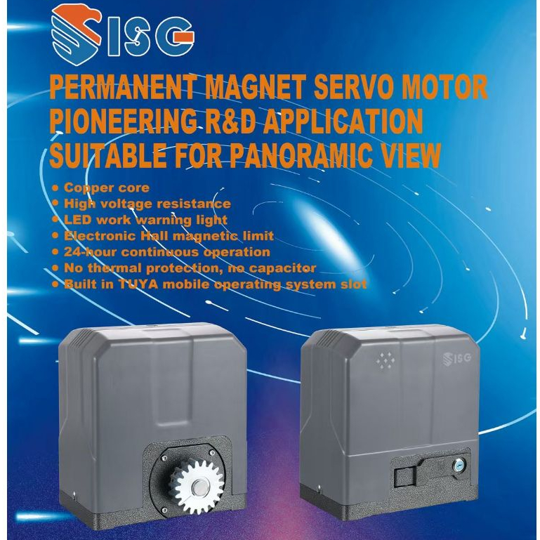 ISG Automatic Sliding Gate 2800kg Servo Motor Mesin Pagar Otomatis