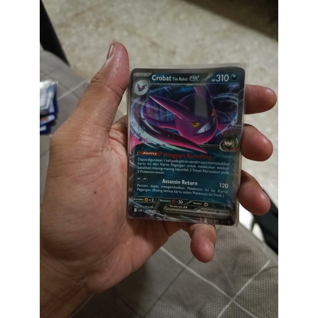 kartu pokemon bahasa Indonesia Crobat tim roket ex rr