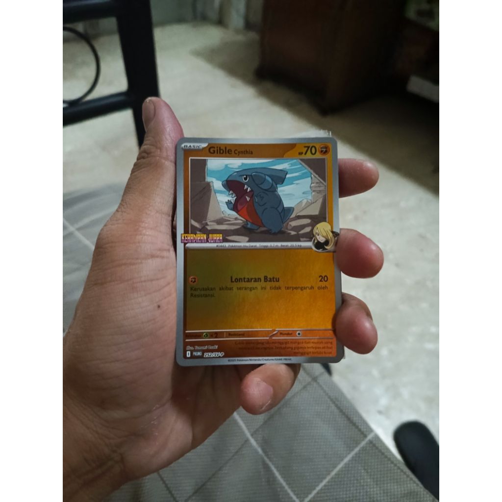 kartu pokemon bahasa Indonesia gible cynthia