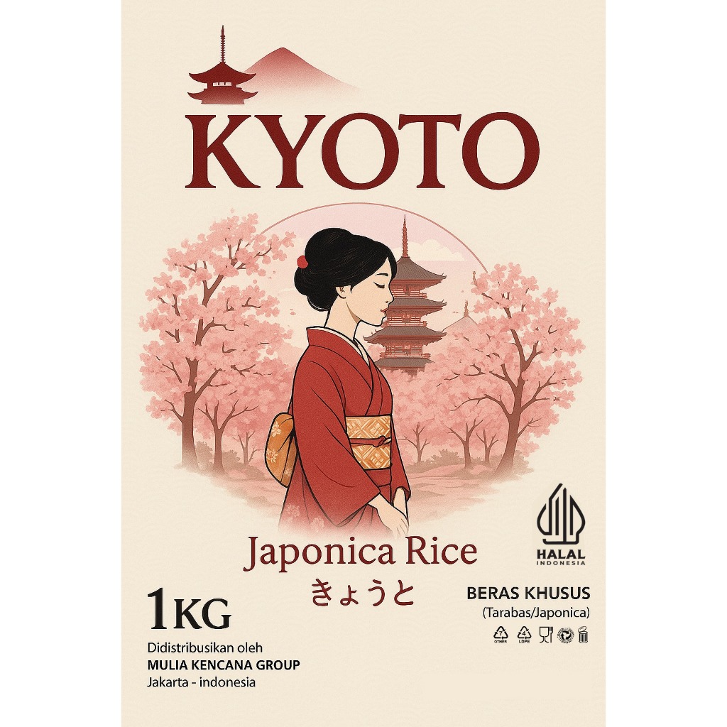 BERAS JEPANG 1 KG JAPONICA BERAS SUSHI RICE MURAH BAHAN SUSHI BERAS PULEN SUPER NASI SUSHI BERAS HAL