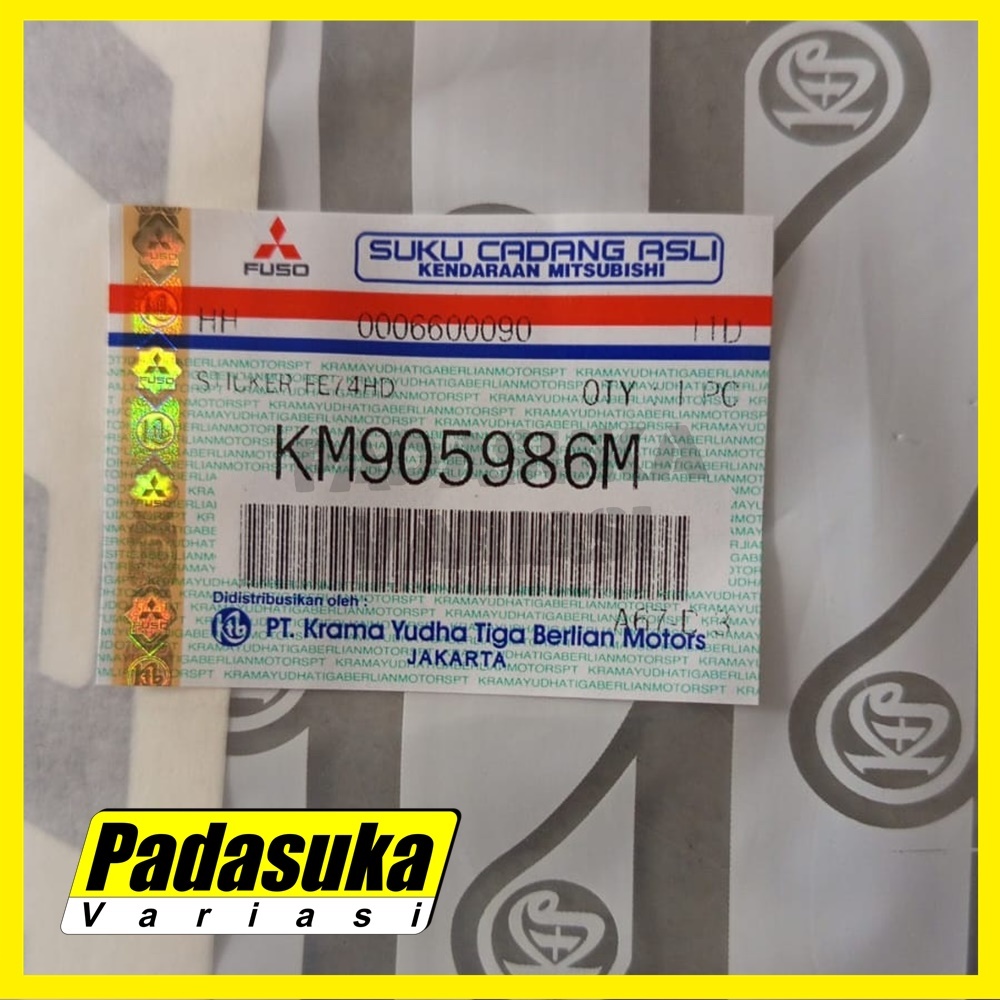 

STIKER FE74HD KM905986M