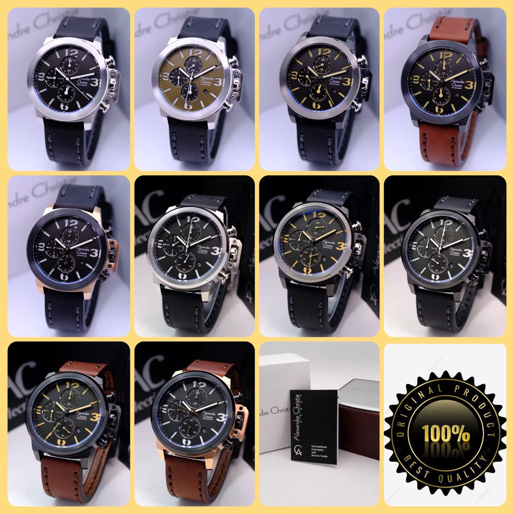 JAM TANGAN PRIA ALEXANDRE CHRISTIE AC 6280 GC / AC 6280 MC / AC6280 / 6280 ORIGINAL CHRONOGRAPH