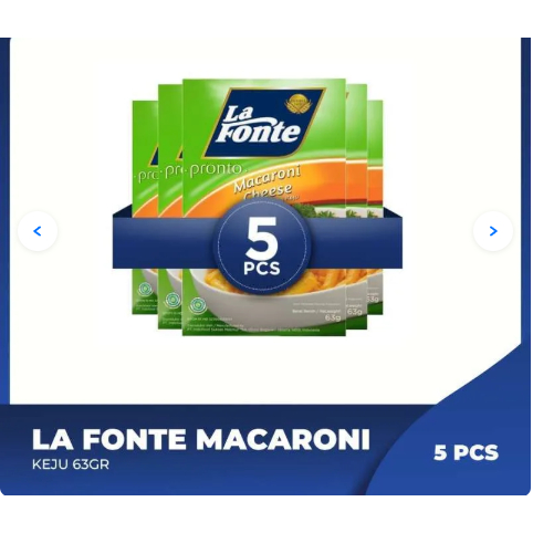 

La Fonte Macaroni Keju 5 Pcs