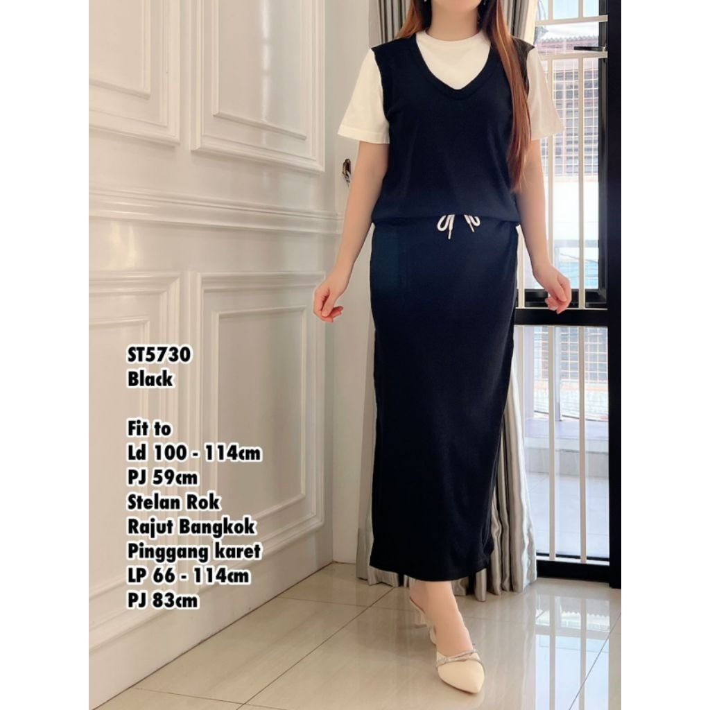 GLO ST5730 SET ROK RAJUT IMPORT / SET ROK WANITA / READY / REALPICT