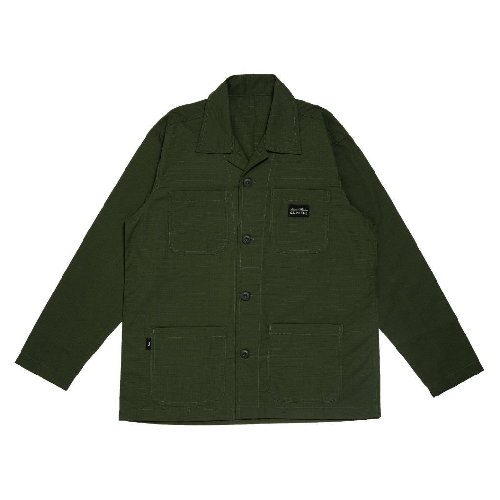Parka Jacket - Olive Green - Ripstop