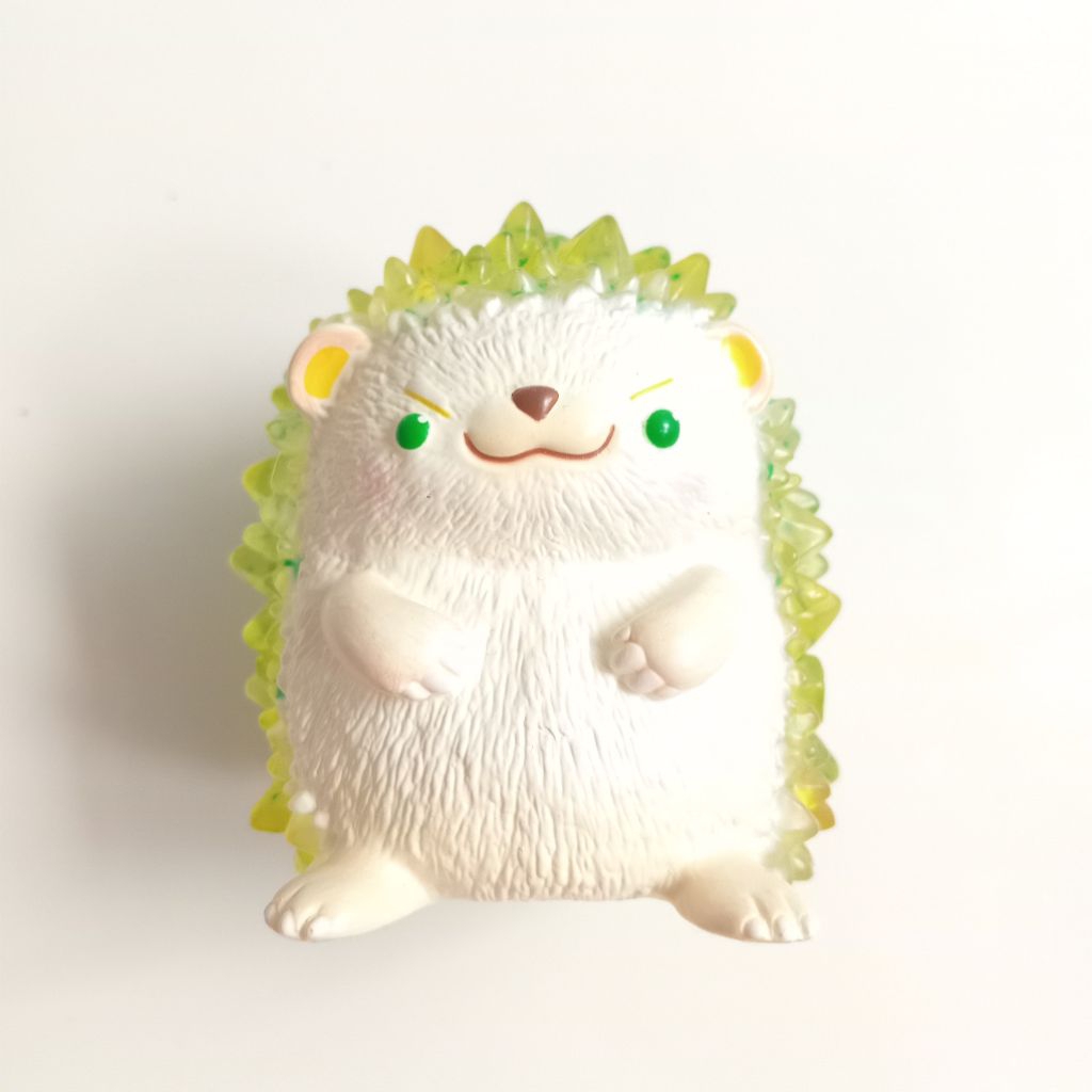 sofubi hogkey crystal hedgehog lemon lime
