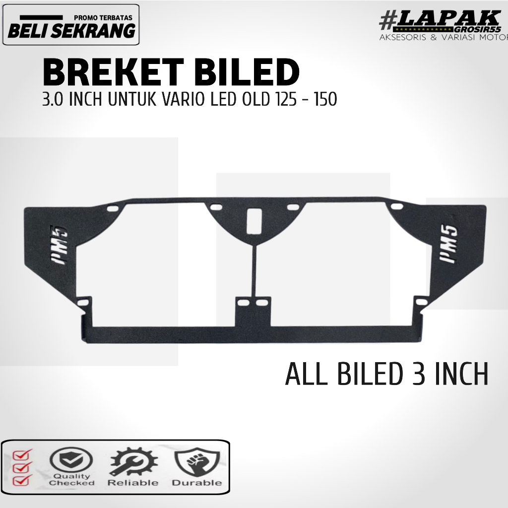 BRACKET DUDUKAN LAMPU BILED NEW CB 150 R BILED PROJIE AES KENZO VINYX CR7 2,5 INCH CB150R NEW