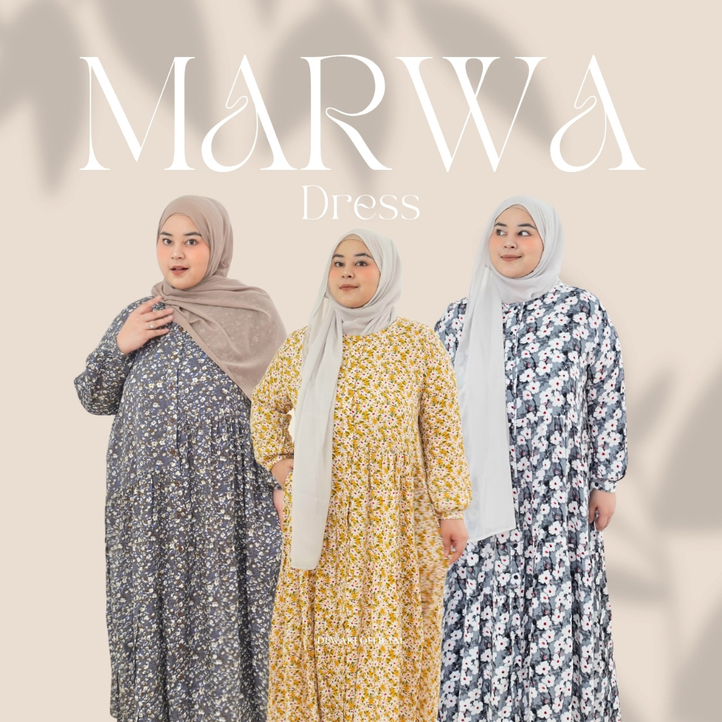 DEWARI | MARWA DRESS - Gamis Homedress Rayon Premium Jumbo Oversize LD140 Busui Bumil Friendly