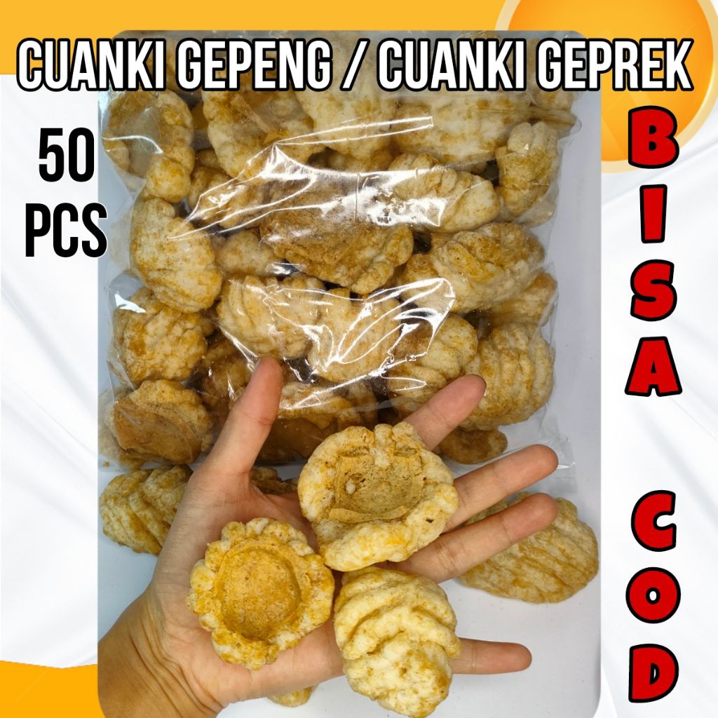 

CUANKI TAHU GEPENG ISI 50 PCS / CUANKI GEPREK ISI 50 PCS