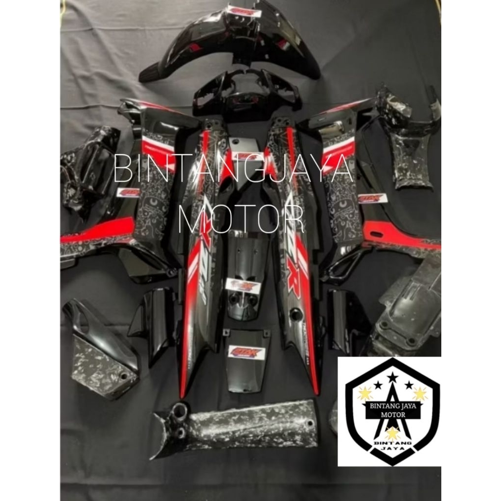 fullset body halus fizr hitam costum clear timpa halusan kualitas original