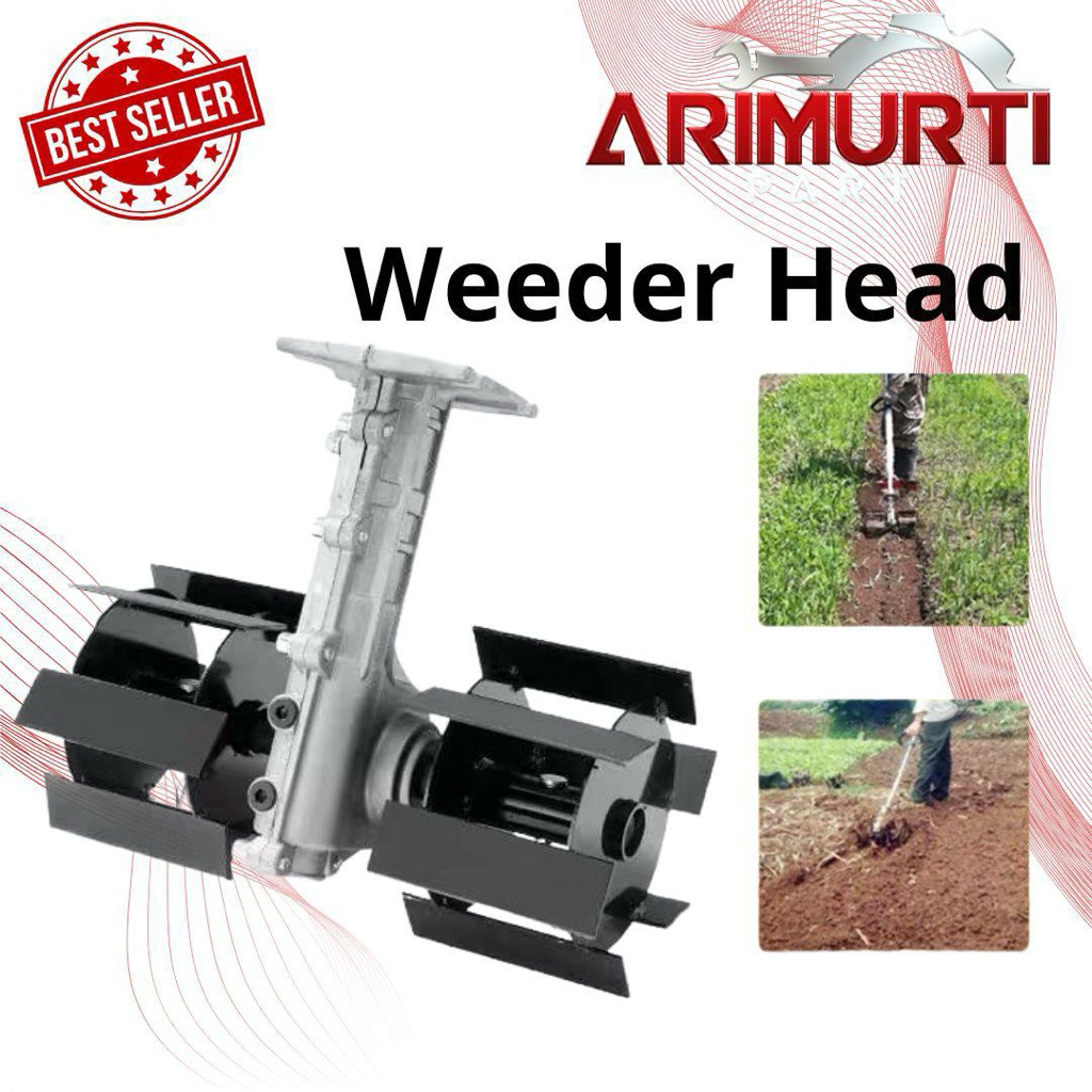 Alat penggembur tanah dan penyiang gulma Weeder head  mini cultivator | Weeder mesin potong rumput S