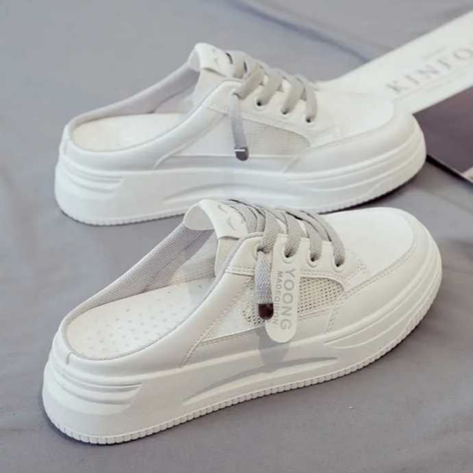 COD sepatu sandal wanita import trendy sepatu putih sepatu sekolah YOONG sepatu setangan sandal