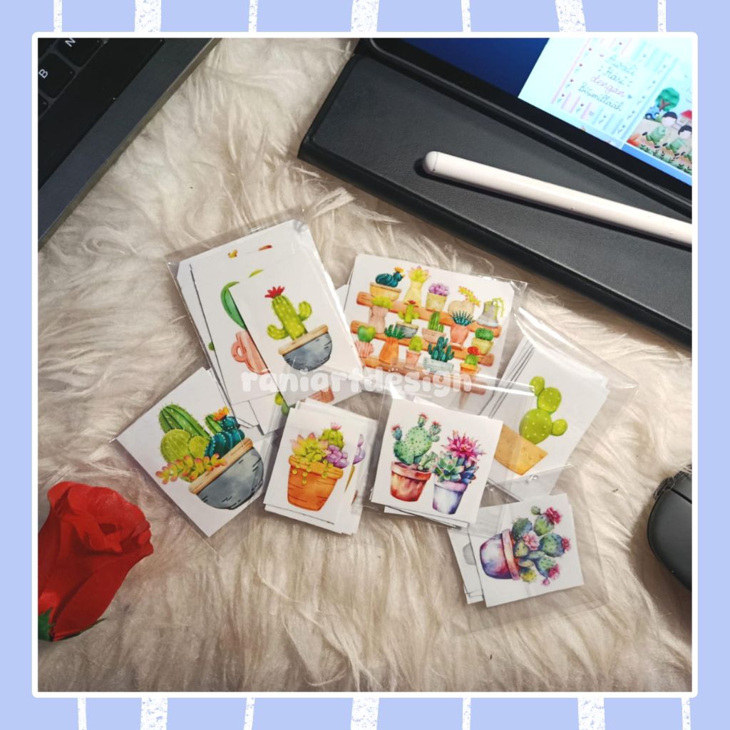 

Stiker Journal Kawaii Transparant Murah