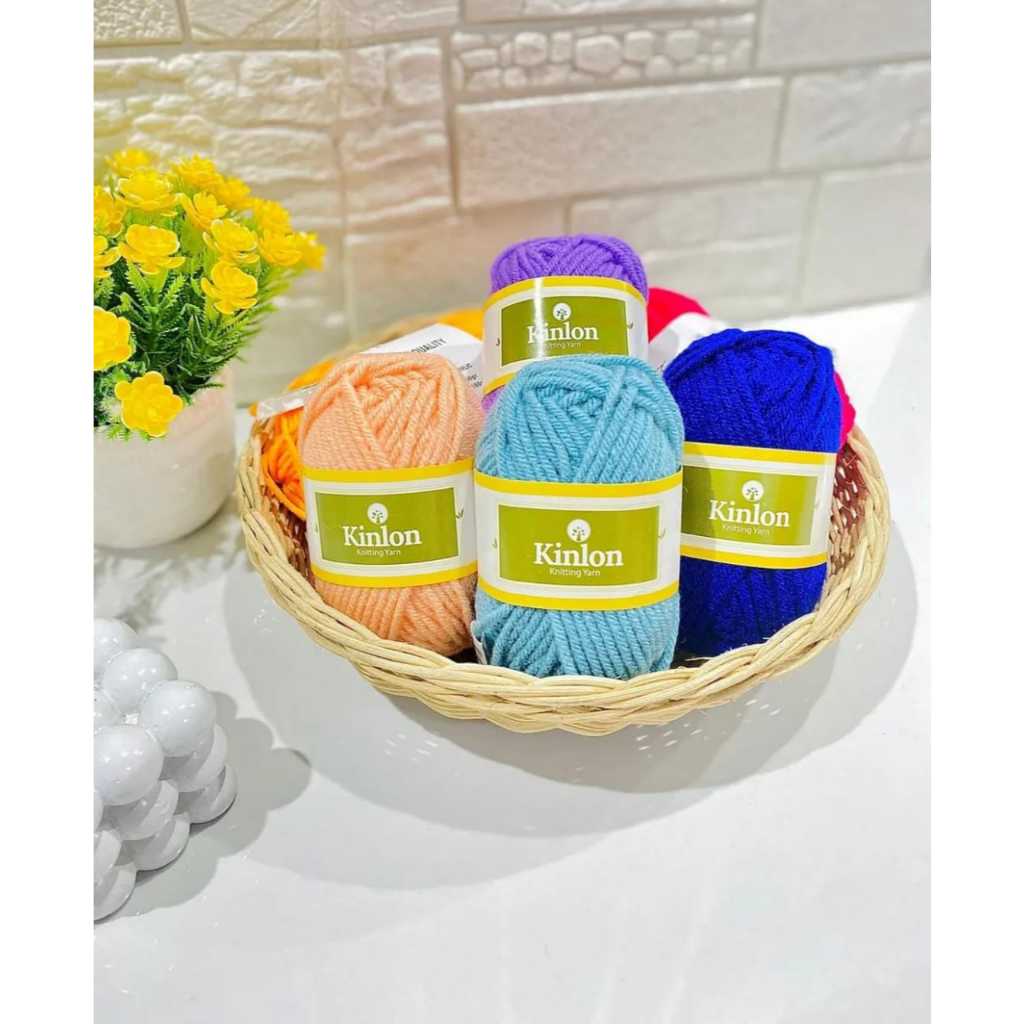 BNG WOOL 4/5 KINLON / BAHAN RAJUT KERAJINAN TANGAN / BENANG WOOL KINLON ACRYLIC/KINLON KNITTING YARN
