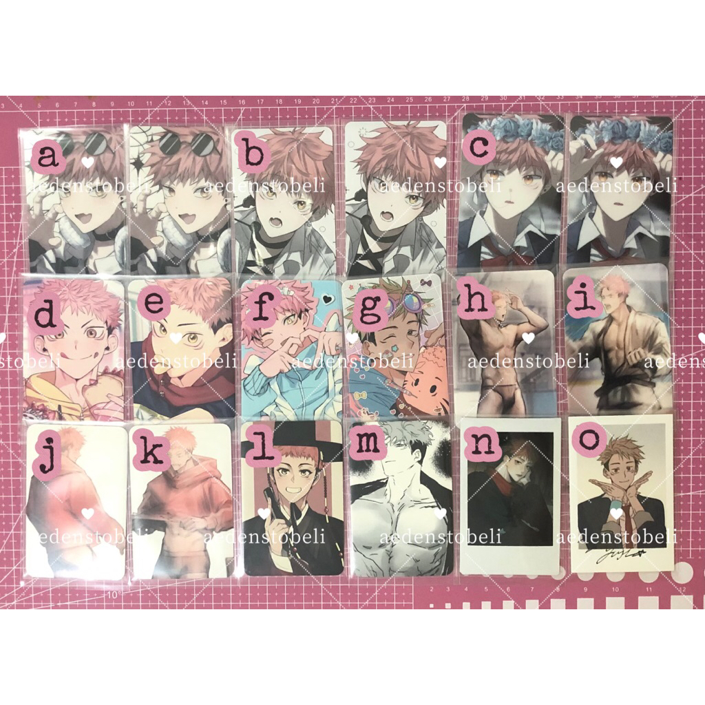 pc photocard itadori yuuji