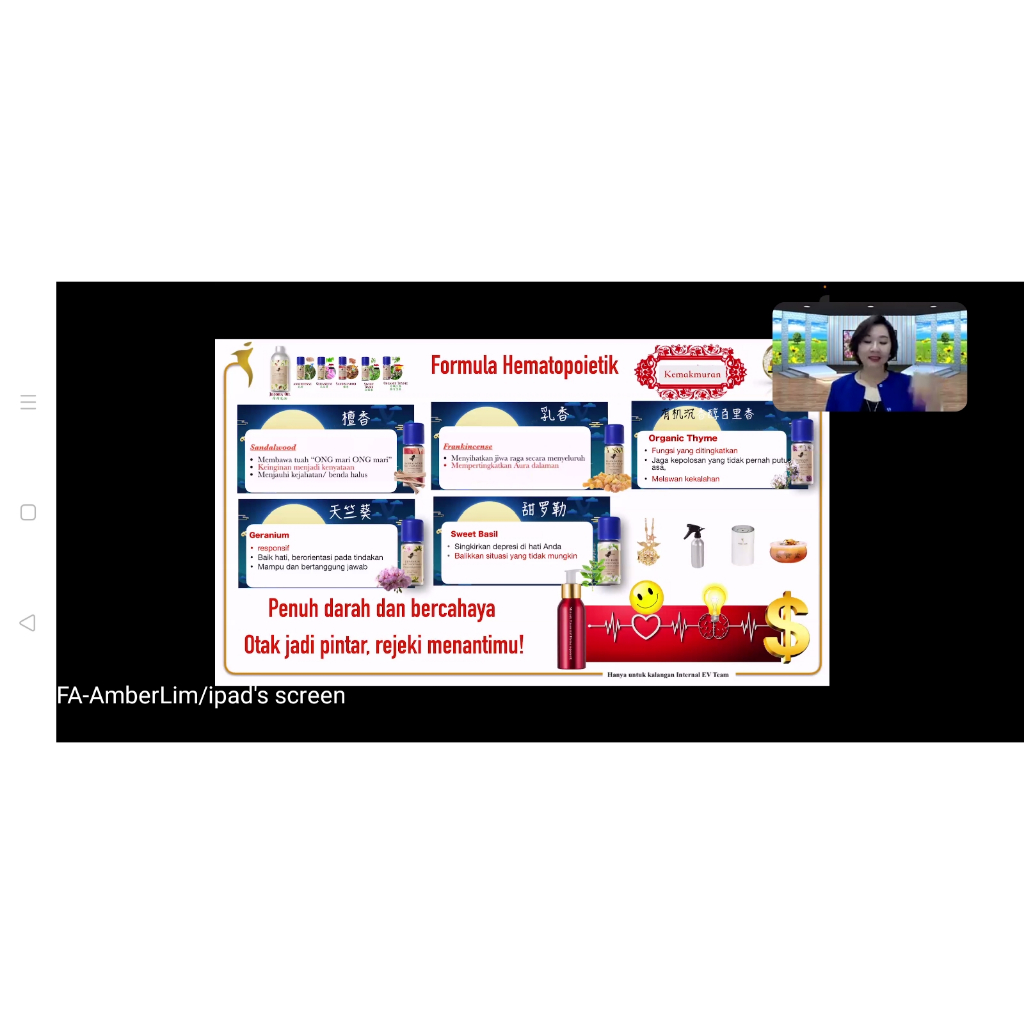 Ease Aroma Hematopoietik Pure Blended 100ml untuk Demam Berdarah, Anemia Aplastik